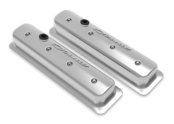 SBC Muscle Car Valve Covers w/Holes Polished