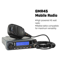 *Powerful 45-Watt GMRS Radio* Polaris RZR Pro XP / Pro R Complete UTV Communication Kit