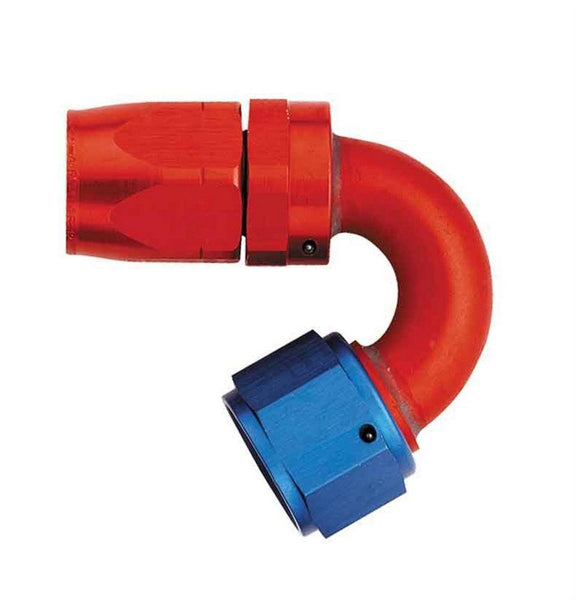 Blue/red hose end fitting