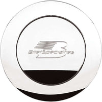 Polished Horn Button Lg. Billet Logo