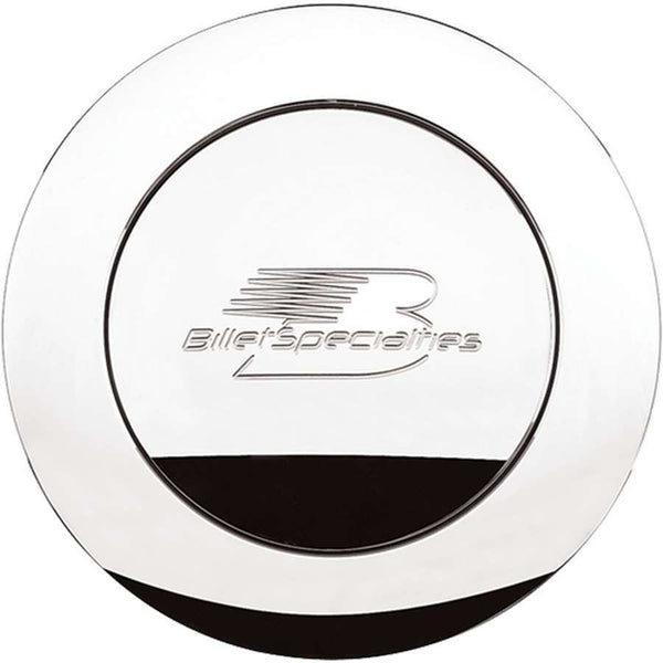 Polished Horn Button Lg. Billet Logo