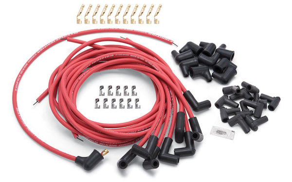 Max Fire Plug Wire Set w/HEI 90 Degree Red