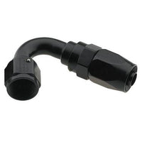 Hose Fitting #6 120 Deg. to #8 Hose Black