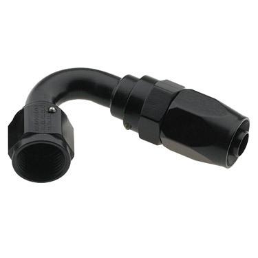 Hose Fitting #10 150 Deg to #8 Hose Black