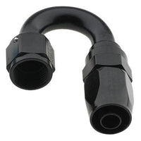 Hose Fitting #10 180 Deg to #12 Hose Black