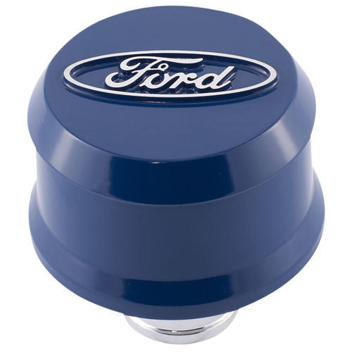 Ford Slant-Edge Breather Raised Oval Ford Blue