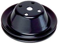SBC SWP Water Pump Pulley 1 Groove Black