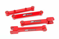 Red trailing arms toe rods