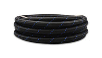 Black/blue braided flex hose