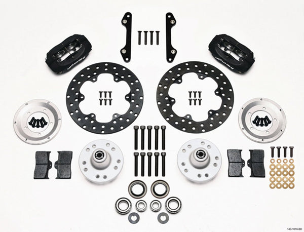 MD Drag Front Brake Kit GM Drilled Rotors